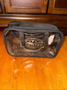 Scentsy black zipper clear bag